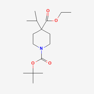 molecular formula C16H29NO4 B1423784 1-Boc-4-异丙基-4-哌啶甲酸乙酯 CAS No. 1022128-75-1