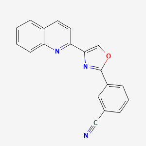 Benzonitrile, 3-[4-(2-quinolinyl)-2-oxazolyl]-