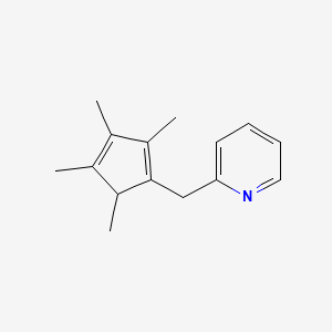 2-[(2,3,4,5-Tetramethylcyclopenta-1,3-dien-1-yl)methyl]pyridine