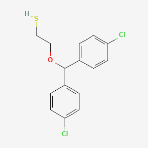 2-[Bis(4-chlorophenyl)methoxy]ethane-1-thiol