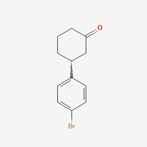 (3R)-3-(4-Bromophenyl)cyclohexan-1-one