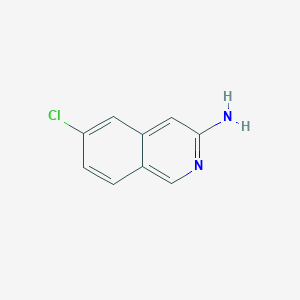 molecular formula C9H7ClN2 B1423788 6-Chloroisoquinolin-3-amine CAS No. 1204701-64-3