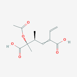 (4S,5S)-5-(Acetyloxy)-2-ethenyl-4,5-dimethylhex-2-enedioic acid