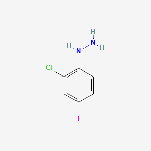 molecular formula C6H6ClIN2 B1423791 (2-Chloro-4-iodophenyl)hydrazine CAS No. 29654-08-8
