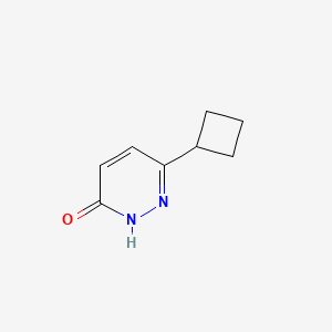molecular formula C8H10N2O B1423795 6-环丁基吡哒嗪-3(2H)-酮 CAS No. 1161737-37-6