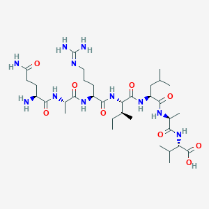 L-Valine, L-glutaminyl-L-alanyl-L-arginyl-L-isoleucyl-L-leucyl-L-alanyl-