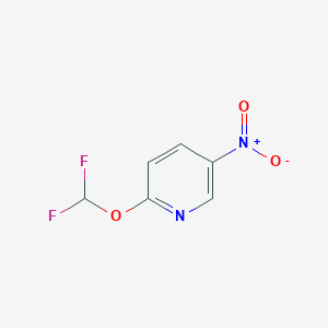 molecular formula C6H4F2N2O3 B1423797 2-(二氟甲氧基)-5-硝基吡啶 CAS No. 1192813-41-4