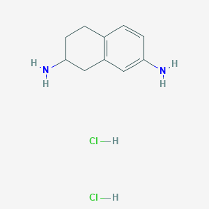molecular formula C10H16Cl2N2 B1423808 1,2,3,4-四氢萘-2,7-二胺二盐酸盐 CAS No. 861352-50-3
