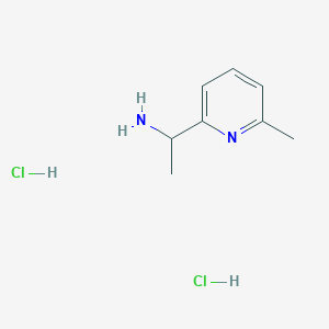 molecular formula C8H14Cl2N2 B1423809 1-(6-甲基吡啶-2-基)-乙胺二盐酸盐 CAS No. 1187930-38-6