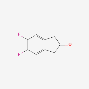 molecular formula C9H6F2O B1423817 5,6-二氟茚满-2-酮 CAS No. 161712-79-4