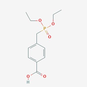 molecular formula C12H17O5P B142382 4-((Diethoxyphosphoryl)methyl)benzoic acid CAS No. 28149-48-6