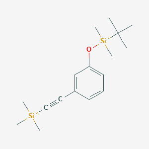 tert-Butyl(dimethyl){3-[(trimethylsilyl)ethynyl]phenoxy}silane