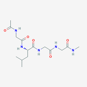 N-Acetylglycyl-L-leucylglycyl-N-methylglycinamide