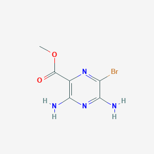 molecular formula C6H7BrN4O2 B1423824 3,5-二氨基-6-溴吡嗪-2-甲酸甲酯 CAS No. 1458-20-4