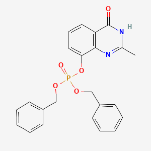 Dibenzyl 2-methyl-4-oxo-1,4-dihydroquinazolin-8-yl phosphate