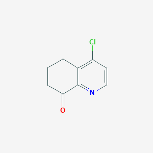 molecular formula C9H8ClNO B1423829 4-氯-6,7-二氢喹啉-8(5H)-酮 CAS No. 1196156-61-2