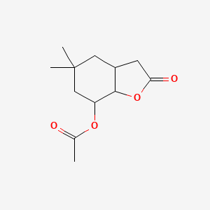 5,5-Dimethyl-2-oxooctahydro-1-benzofuran-7-yl acetate