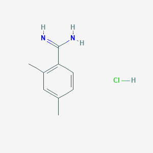 molecular formula C9H13ClN2 B1423833 2,4-Dimethyl-benzamidine hydrochloride CAS No. 1187927-39-4