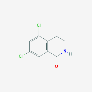 molecular formula C9H7Cl2NO B1423836 5,7-Dichloro-3,4-dihydroisoquinolin-1(2H)-one CAS No. 885273-81-4