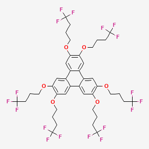 molecular formula C42H42F18O6 B14238379 2,3,6,7,10,11-Hexakis(4,4,4-trifluorobutoxy)triphenylene CAS No. 528856-25-9