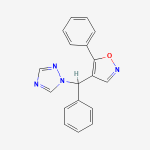 1H-1,2,4-Triazole, 1-[phenyl(5-phenyl-4-isoxazolyl)methyl]-