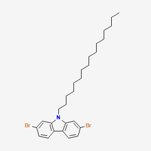 molecular formula C28H39Br2N B14238417 2,7-Dibromo-9-hexadecylcarbazole CAS No. 544436-48-8