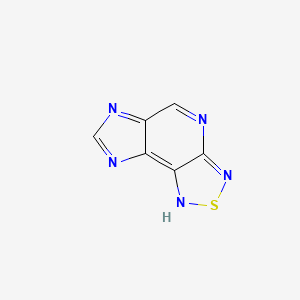 molecular formula C6H3N5S B14238425 1H-Imidazo[4,5-D][1,2,5]thiadiazolo[3,4-B]pyridine CAS No. 503818-34-6