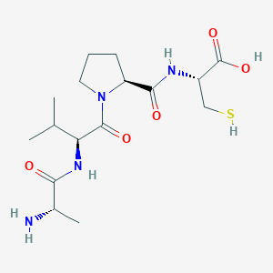 molecular formula C16H28N4O5S B14238447 L-Cysteine, L-alanyl-L-valyl-L-prolyl- CAS No. 443302-99-6