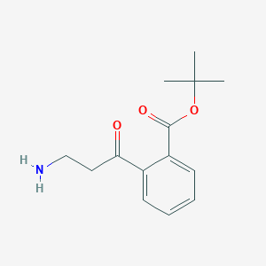 molecular formula C14H19NO3 B14238471 tert-Butyl 2-beta-alanylbenzoate CAS No. 390747-61-2