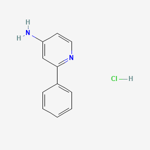 molecular formula C11H11ClN2 B1423849 2-Phenylpyridin-4-amine hydrochloride CAS No. 1187930-29-5