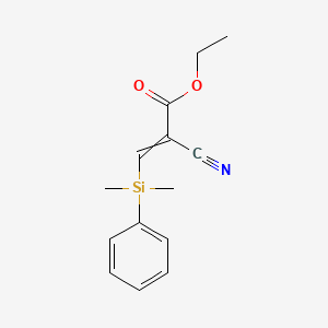 Ethyl 2-cyano-3-[dimethyl(phenyl)silyl]prop-2-enoate