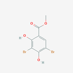 molecular formula C8H6Br2O4 B1423851 Methyl 3,5-dibromo-2,4-dihydroxybenzoate CAS No. 885279-78-7