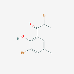 2-Bromo-1-(3-bromo-2-hydroxy-5-methylphenyl)propan-1-one