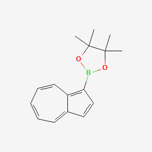 molecular formula C16H19BO2 B14238592 1,3,2-Dioxaborolane, 2-(1-azulenyl)-4,4,5,5-tetramethyl- CAS No. 620634-44-8