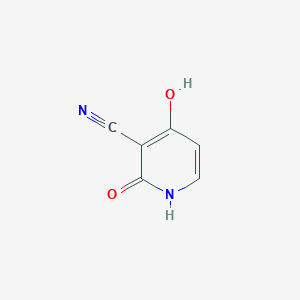 molecular formula C6H4N2O2 B1423860 4-Hydroxy-2-oxo-1,2-dihydropyridine-3-carbonitrile CAS No. 5657-64-7