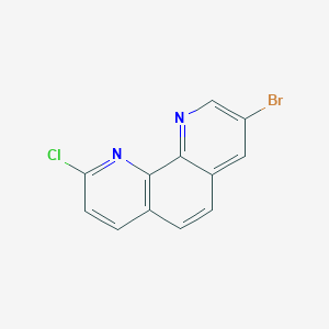 molecular formula C12H6BrClN2 B14238626 1,10-Phenanthroline, 8-bromo-2-chloro- CAS No. 207461-11-8