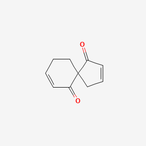 molecular formula C10H10O2 B14238632 Spiro[4.5]deca-2,7-diene-1,6-dione CAS No. 405141-41-5