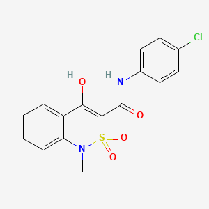 molecular formula C16H13ClN2O4S B1423866 N-(4-氯苯基)-4-羟基-1-甲基-2,2-二氧代-1,2-二氢-2lambda~6~,1-苯并噻嗪-3-甲酰胺 CAS No. 320423-85-6