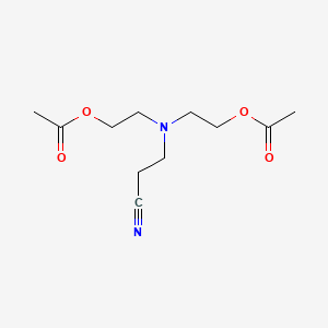 molecular formula C11H18N2O4 B14238664 [(2-Cyanoethyl)azanediyl]di(ethane-2,1-diyl) diacetate CAS No. 449165-34-8