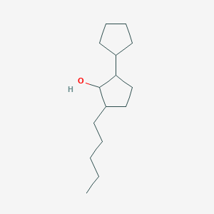 molecular formula C15H28O B14238678 2-n-Pentyl-5-cyclopentylcyclopentanol CAS No. 496923-08-1