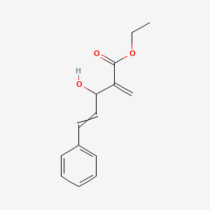 Ethyl 3-hydroxy-2-methylidene-5-phenylpent-4-enoate