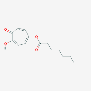 molecular formula C15H20O4 B14238721 4-Hydroxy-5-oxocyclohepta-1,3,6-trien-1-YL octanoate CAS No. 329768-21-0