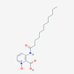 2-Pyridinecarboxylic acid, 3-[(1-oxododecyl)amino]-, 1-oxide