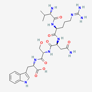 L-Valyl-N~5~-(diaminomethylidene)-L-ornithyl-L-asparaginyl-L-seryl-L-tryptophan