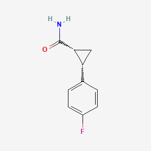 (1R,2S)-2-(4-Fluorophenyl)cyclopropane-1-carboxamide