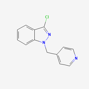 molecular formula C13H10ClN3 B1423879 3-氯-1-吡啶-4-基甲基-1H-吲唑 CAS No. 885272-01-5