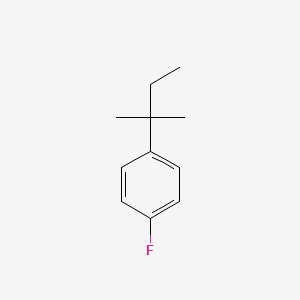 molecular formula C11H15F B14238800 1-Fluoro-4-(2-methylbutan-2-yl)benzene CAS No. 444603-90-1