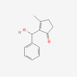 molecular formula C13H14O2 B14238815 2-[Hydroxy(phenyl)methyl]-3-methylcyclopent-2-en-1-one CAS No. 532987-76-1