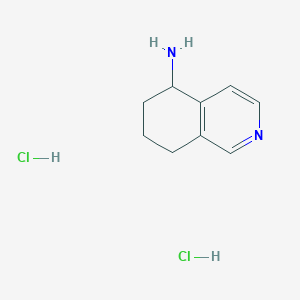 molecular formula C9H14Cl2N2 B1423884 5,6,7,8-四氢异喹啉-5-胺二盐酸盐 CAS No. 1263378-92-2