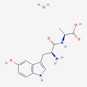 5-Hydroxy-L-tryptophyl-L-alanine--water (1/1)